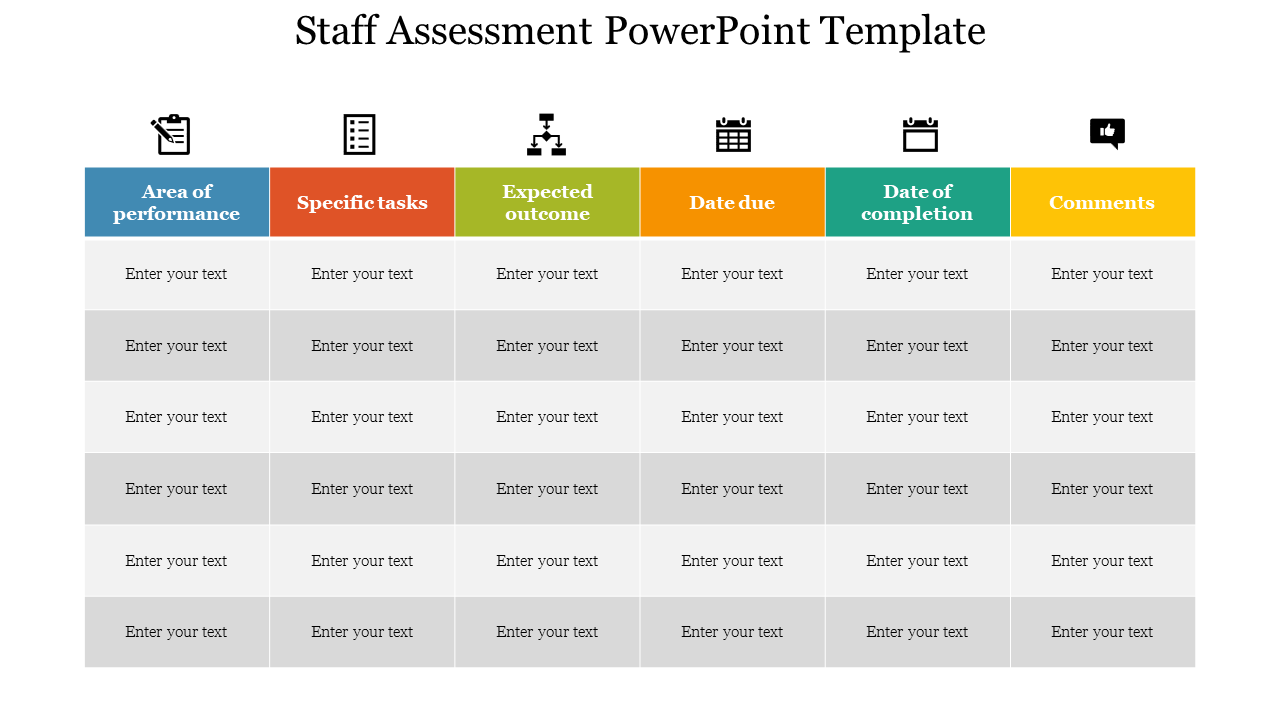 Best staff assessment powerpoint template